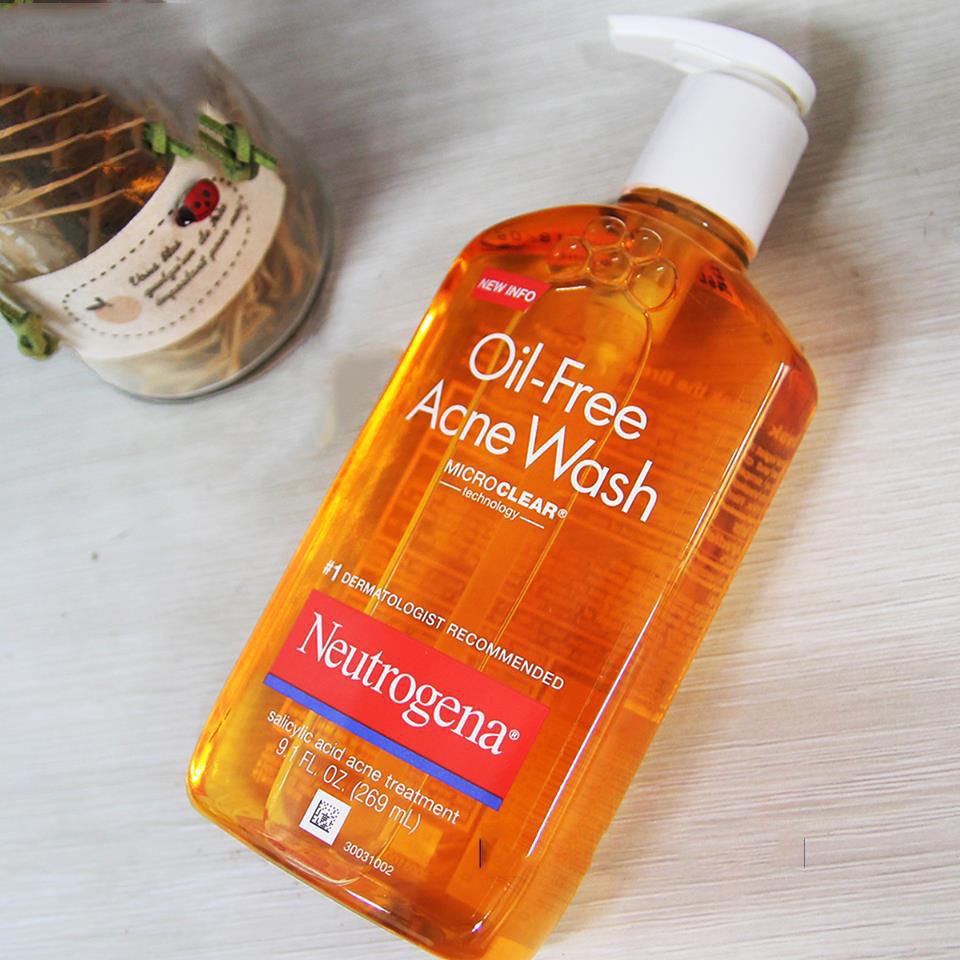 Sữa Rửa Mặt Neutrogena Oil Free Acne Wash (177ml & 269ml)