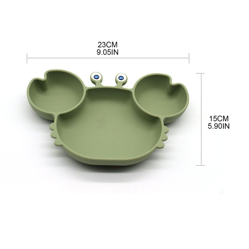 Khay silicon hình cua có đế hút chân không