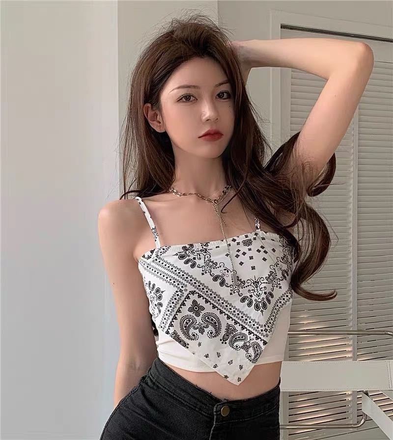 Áo Lửng Hai Dây Thời Trang Quyến Rũ Dành Cho Nữ