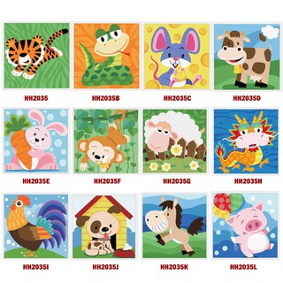 Tranh tô màu theo số cho bé kích thước 20x20cm cho các bé từ 6-10 tuổi.