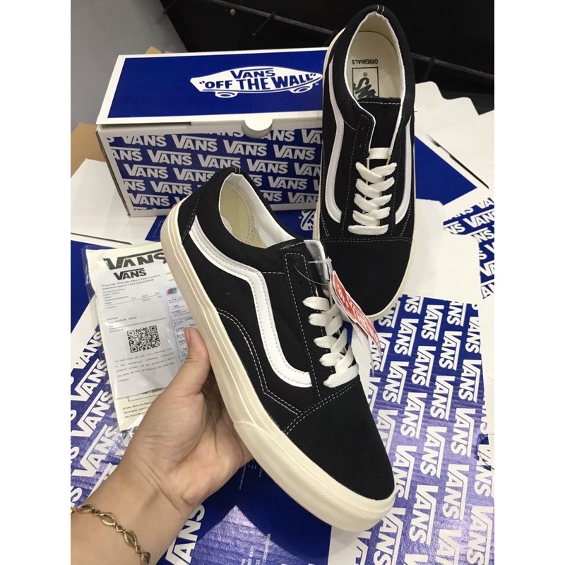 giầy lười thể thao vans caro trắng đen | BigBuy360 - bigbuy360.vn