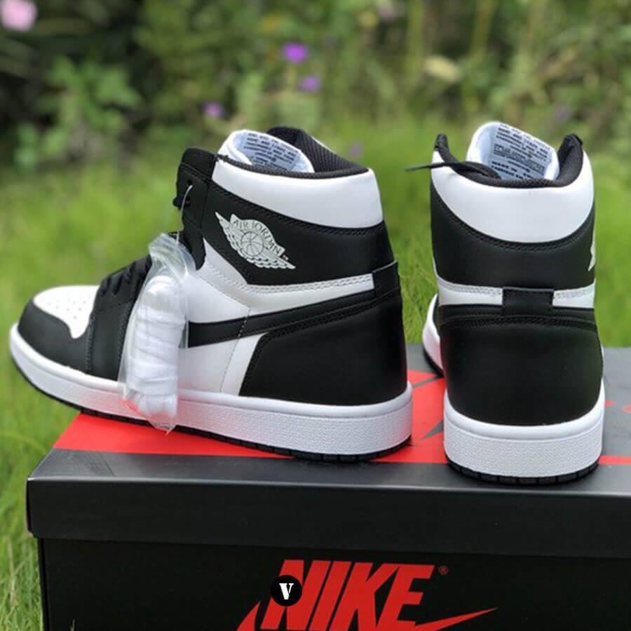 (surucar- DA XÍT ĐẾ ĐÚC XỊN] GIày JORDAN 1 PANDA CỔ CAO,Giày thể thao JODAN,Giày sneaker JD1 HIGH đen trắng cao mới nhất