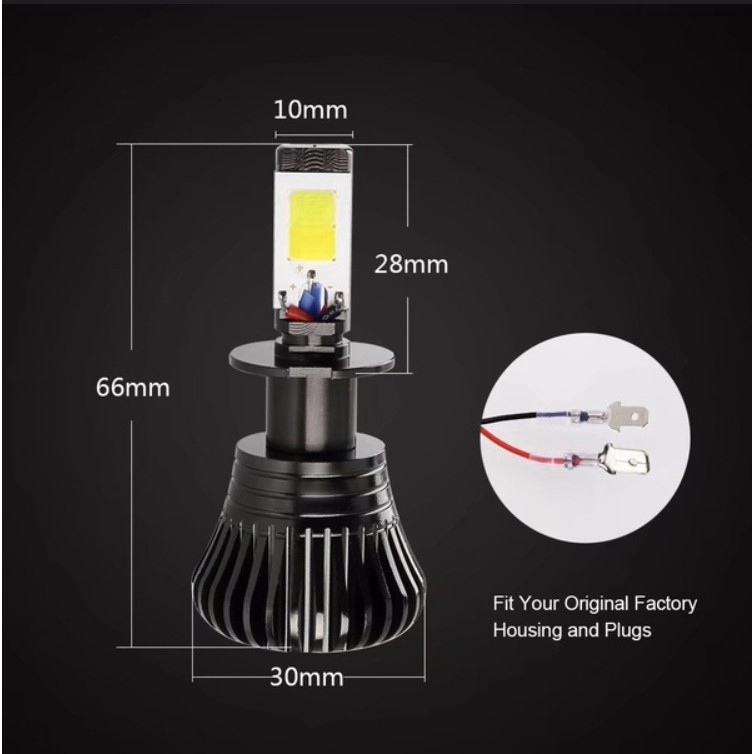 Bộ 2 Đèn Pha Sương Mù 2 Màu H1 H3 H4 H7 H11 9005 H8 9006 Hb3 Hb4 880 881 Tiện Dụng