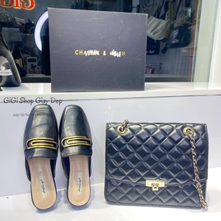 Giày sục nữ thời trang cnk mũi vuông gigishop d794