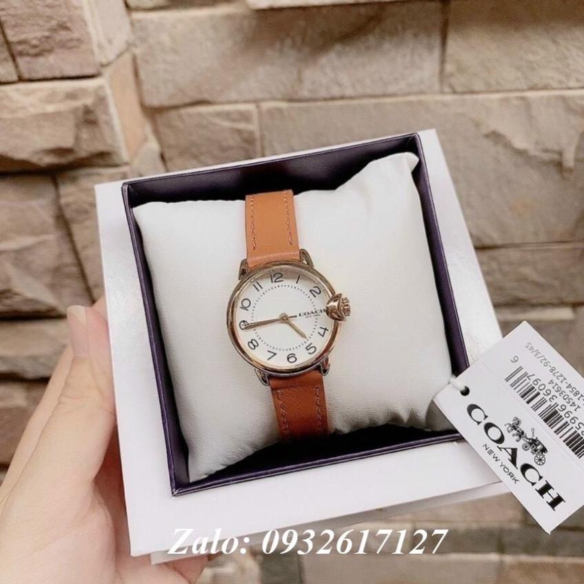 Đồng Hồ Nữ Coach 14503614 Dây Da  28mm Authentic