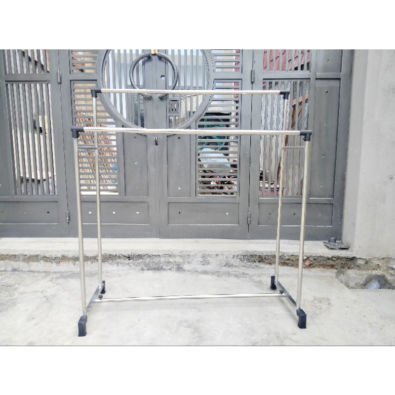 Sào phơi đồ inox siêu chắc chắn, bền,ko gỉ sét, phơi được nhiều đồ
