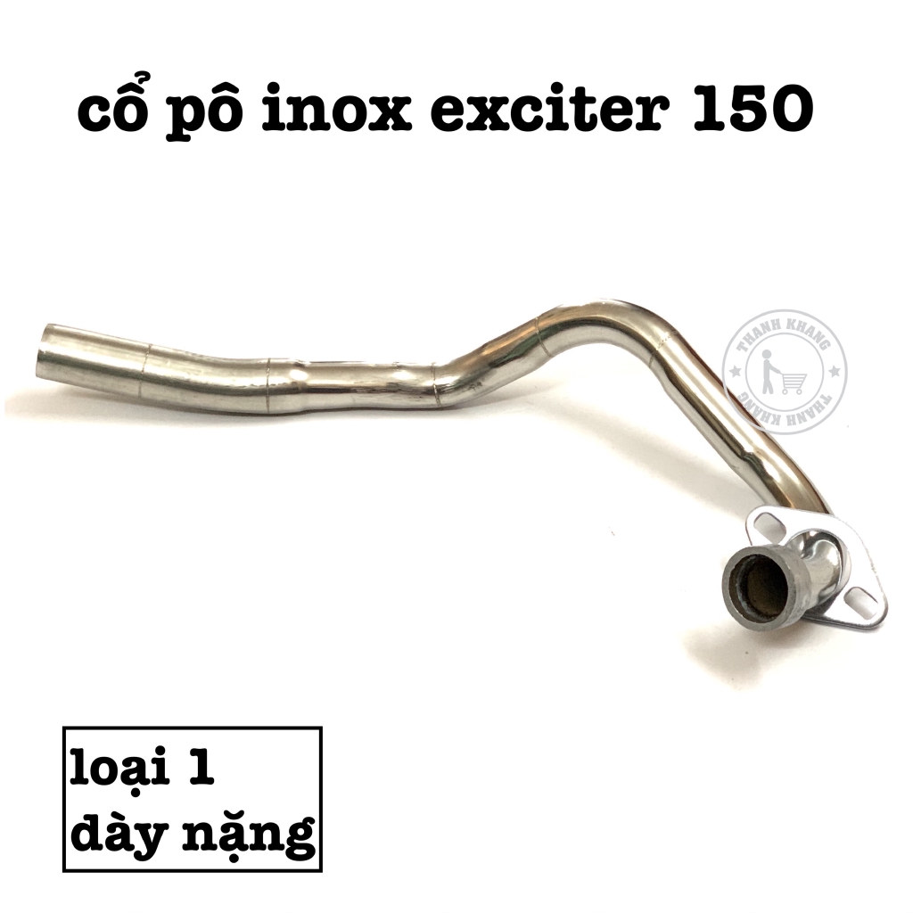 Cổ pô exciter 150 inox thanh khang CGV150