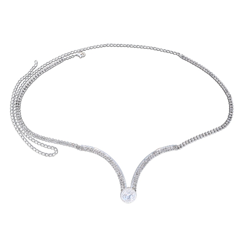 Dây Xích Gắn Áo Ngực Đính Đá Trang Sức Mặc Bikini
