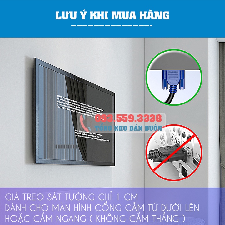 Giá Treo Màn Hình Máy Tính N2 14 - 24 - 27 - 32 Inch Sát Tường 1 Cm - Giá Treo Tivi Siêu Sát Tường