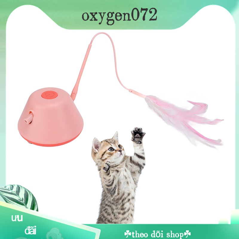 Oxygen072 đồ chơi cần câu mèo - Đồ chơi mèo tự động tương tác 3 chế độ LED Di chuyển
