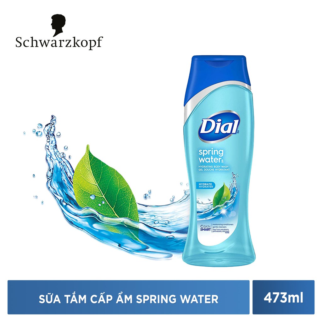 Sữa Tắm Dưỡng Ẩm Dial Spring Water 473ml (16oz)