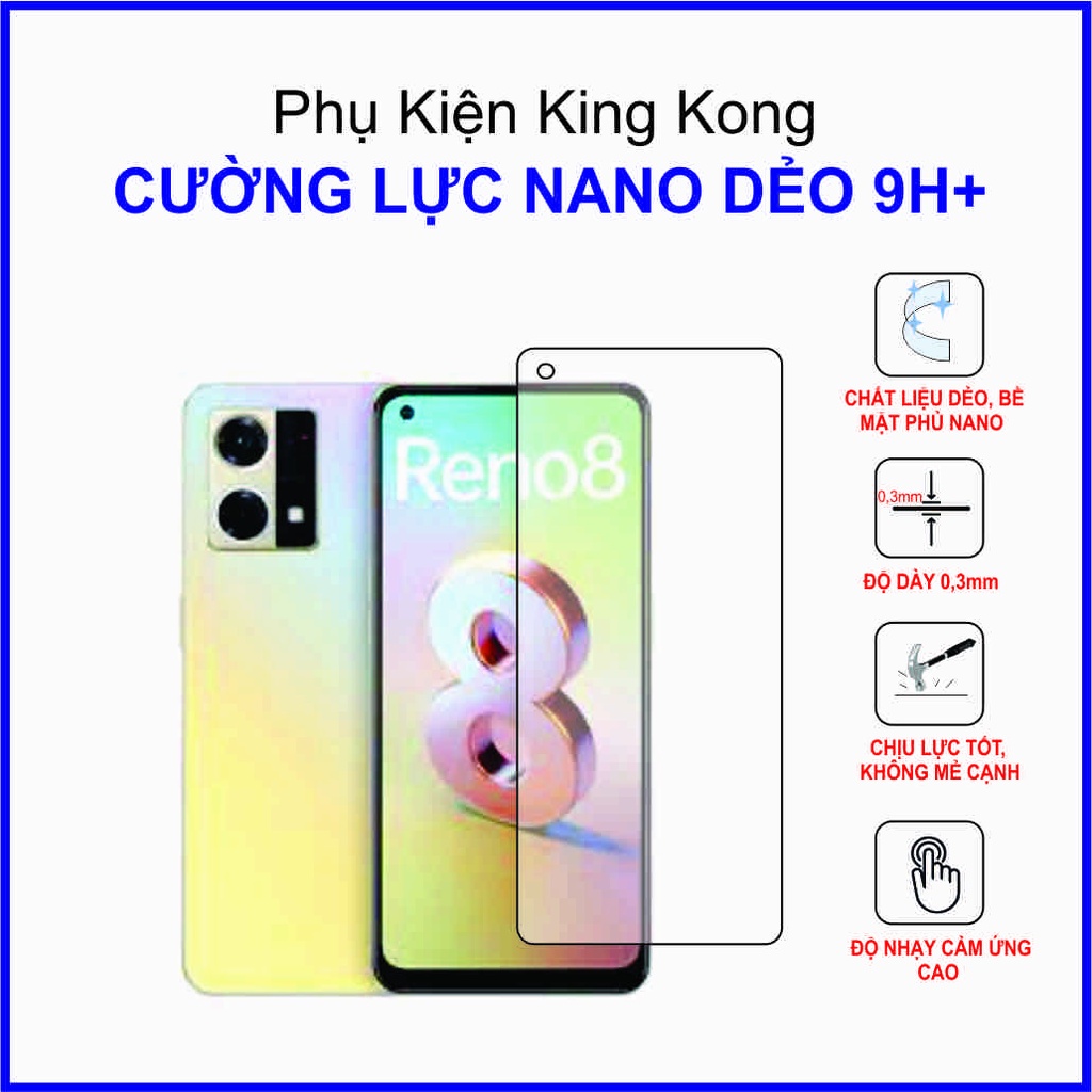 Cường lực Oppo Reno 8/8z Cường lực dẻo 9H+