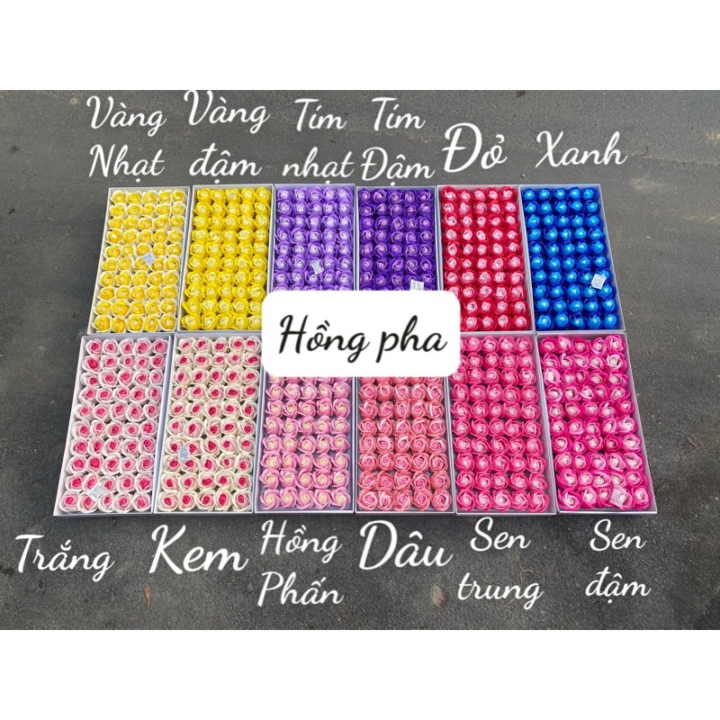 hoa sáp 3 lớp pha màu ( song hỉ)