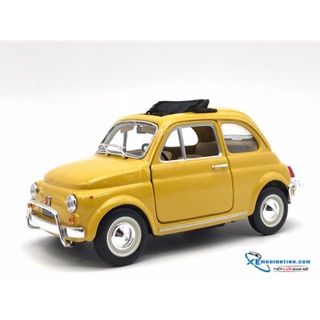 Xe Mô Hình New Fiat 500 L Bburago 1:24 (Vàng)