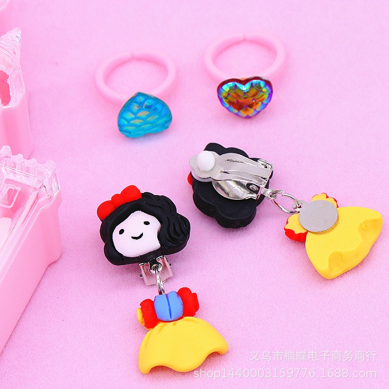 Bộ Trang Sức Đính Ngọc Trai Xinh Xắn Dành Cho Bé|Trang Sức Nữ|Vòng cổ Mặt Kỳ Lân Cầu Vồng