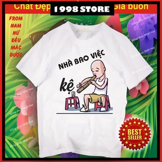 áo thun Nhà bao việc, chất đẹp, bao đổi trả, áo phông, hot trend, nam nữ đều mặc được
