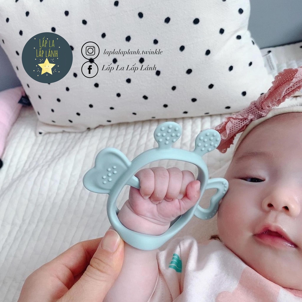 Gặm nướu silicone Jemjem con ong kèm hộp đựng