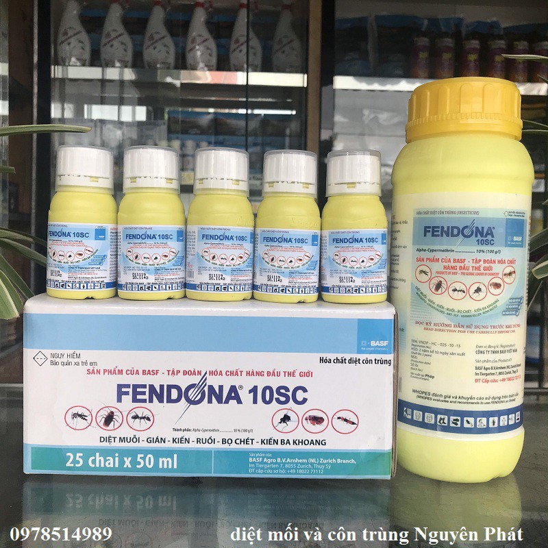 Thuốc diệt côn trùng muỗi, ruồi, kiến, gián,... Fendona 10SC 50ml