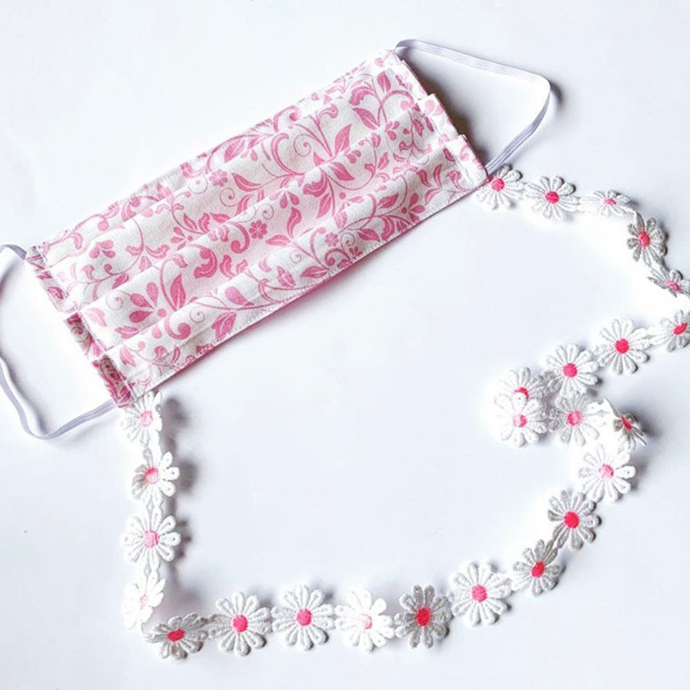Dây Đeo Kính Chống Thất Lạc In Hình Hoa Cúc Dễ Thương Dành Cho Nữ