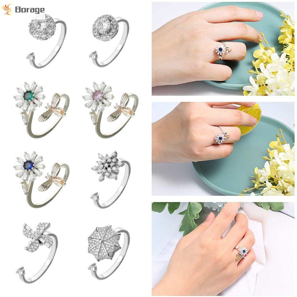 Nhẫn đeo tay có thể điều chỉnh giảm căng thẳng thời trang cho nữ