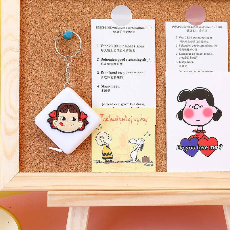 ⭐ iLado ⭐ Thước dây Mềm Mini Thước Dây Đa Năng Đo Chiều Cao dễ dàng mang theo In Họa Tiết Hoạt Hình 1.5m/1.8m Hoạt Hình  Cuộn Rút bấm rút dây tự động chất lượng cao Tiện Lợi đo eo, vòng bụng dễ thương