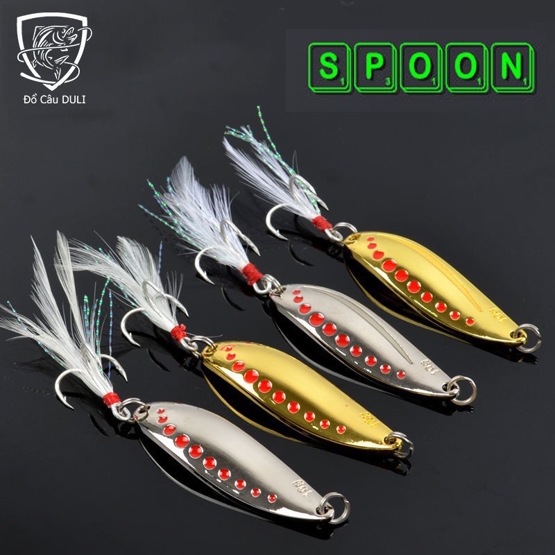 Cần câu cá ❤️FREE SHIP❤️ Mồi Thìa Lượn Spoon 7,5g chuyên câu cá suối, cá mương, câu lure ,đảm bảo rẻ nhất