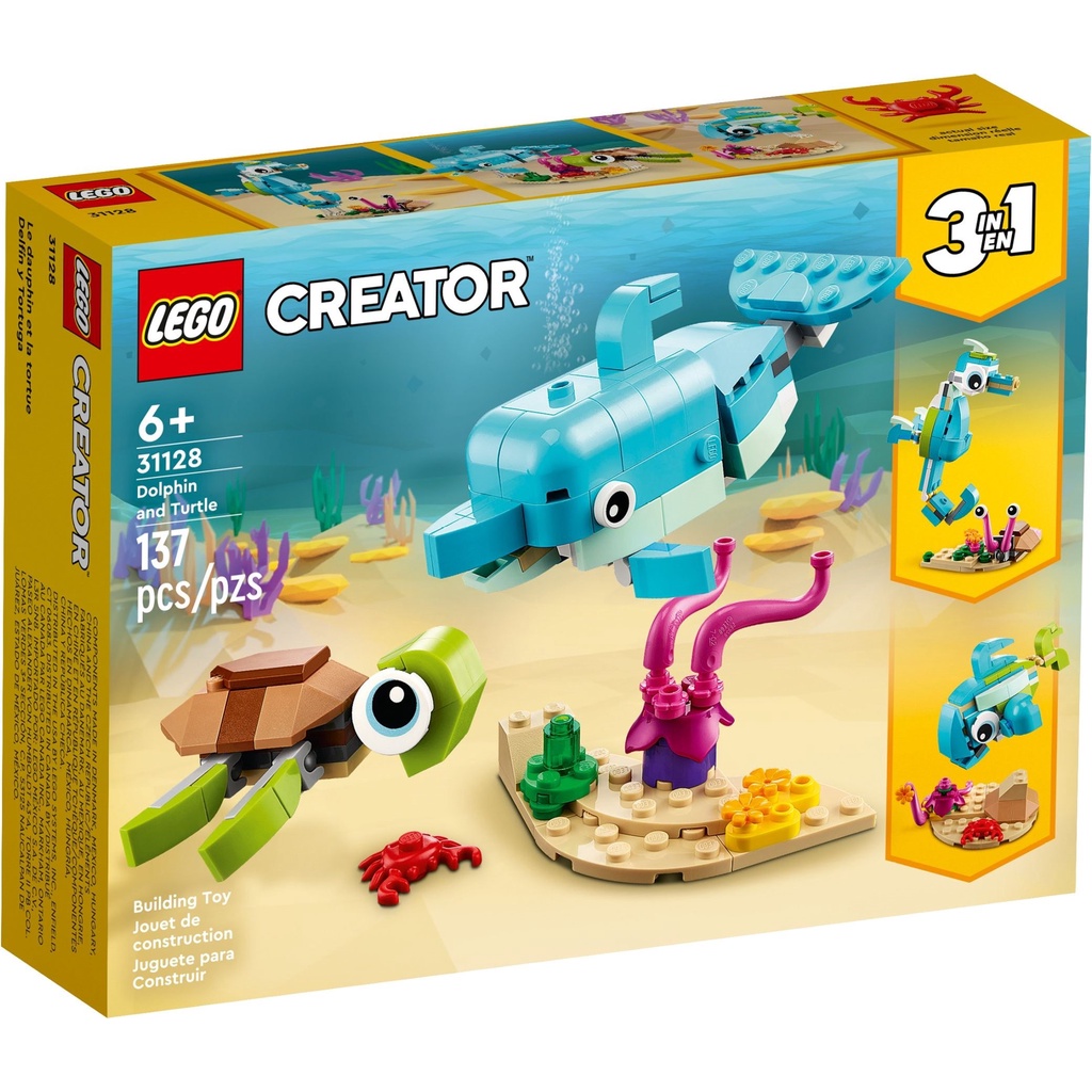 LEGO 31128 Creator - Cá Heo Và Rùa