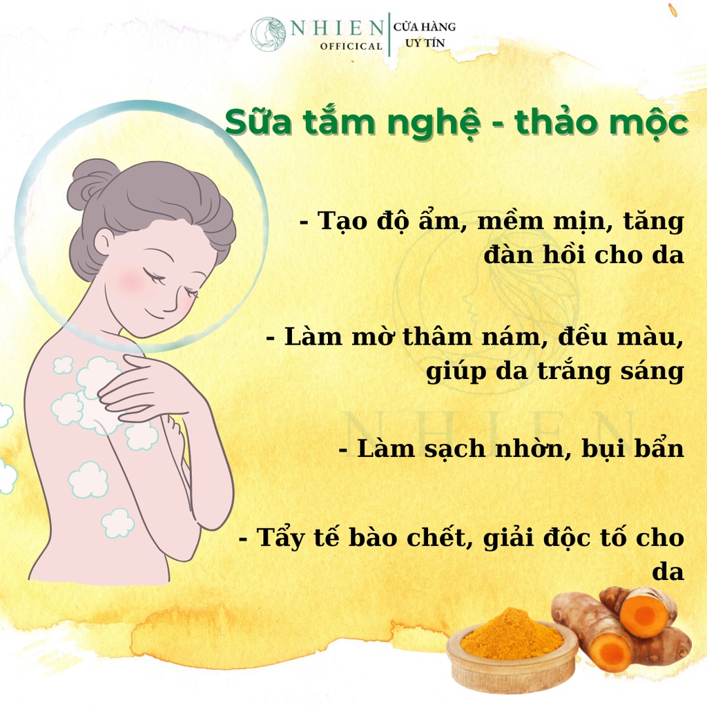 Sữa tắm thảo mộc hương nước hoa trắng da, dưỡng ẩm và làm mềm da | BigBuy360 - bigbuy360.vn