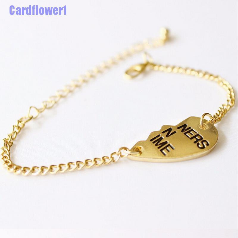 Set 2 Mặt Dây Chuyền Hình Trái Tim Khắc Chữ Best Friends