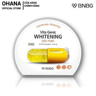 Mặt Nạ Giấy BNBG Whitening Dưỡng Trắng Và Làm Đều Màu Da BNBG Vita Genic Whitening Jelly Mask 30ml (Vàng)
