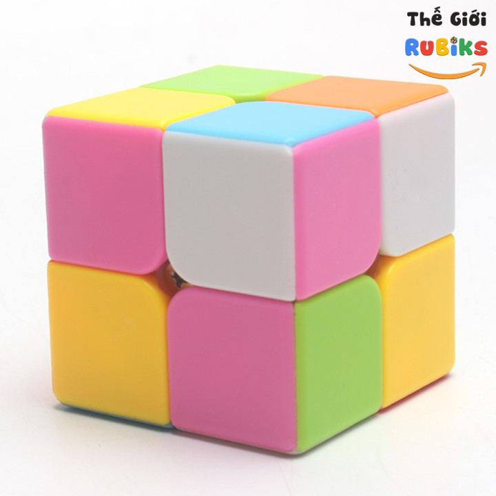 Rubik 2x2 Promotion Màu Hồng Stickerless Cao Cấp. Đồ Chơi Rubic Siêu Trơn Bền Đẹp.