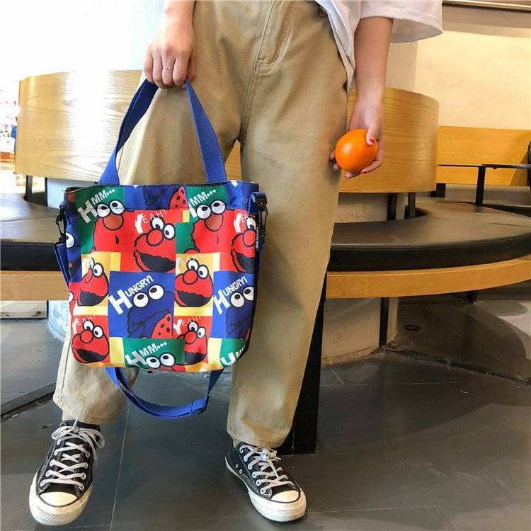 Túi xách ENVIROSAX canvas cỡ lớn in họa tiết hoạt hình cho học sinh