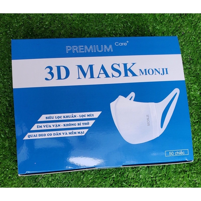 ✅ Hộp 50 cái khẩu trang 3D Mask Monji Nhật Bản kháng khuẩn cao cấp