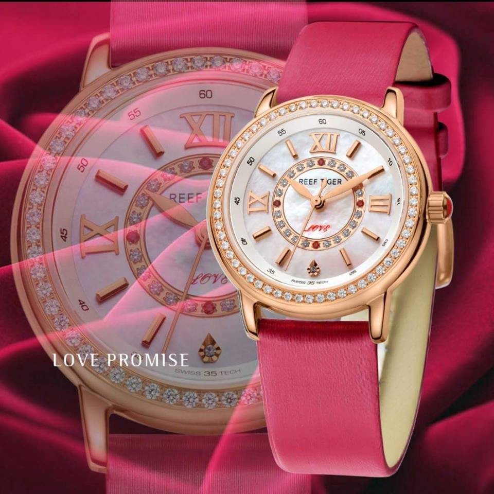 [Mã FARSBRT52 giảm 20% đơn từ 249K] Đồng Hồ Nữ Chính Hãng Reef Tiger Love Promise RGA1563