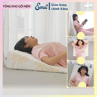 Gối chống trào ngược dạ dày thực quản người lớn Ema - Chất liệu Pu Foam cao su non đàn hồi cao