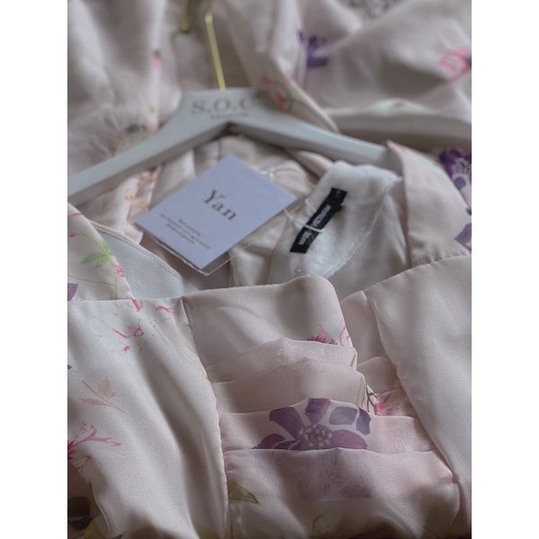 Váy đi tiệc voan lụa dáng dài cao cấp có size S-M