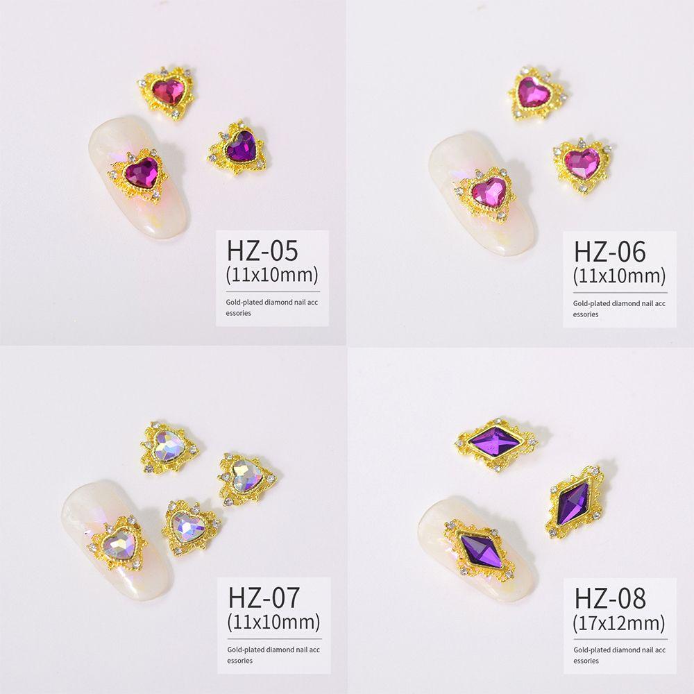 Bộ 18 Hình Dán Trang Trí Móng Tay Xinh Xắn|Phụ Kiện Trang Trí Móng Tay 3D Bằng Hợp Kim Sang Trọng DIY