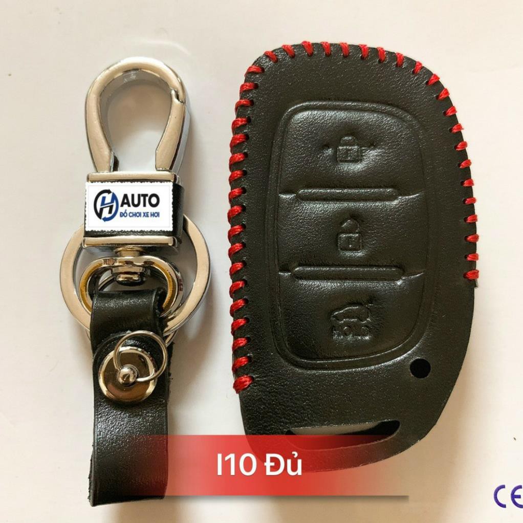 Bao Da Chìa Khóa Hyundai I10, I20, Elantra Tặng Móc Chìa Khóa R02