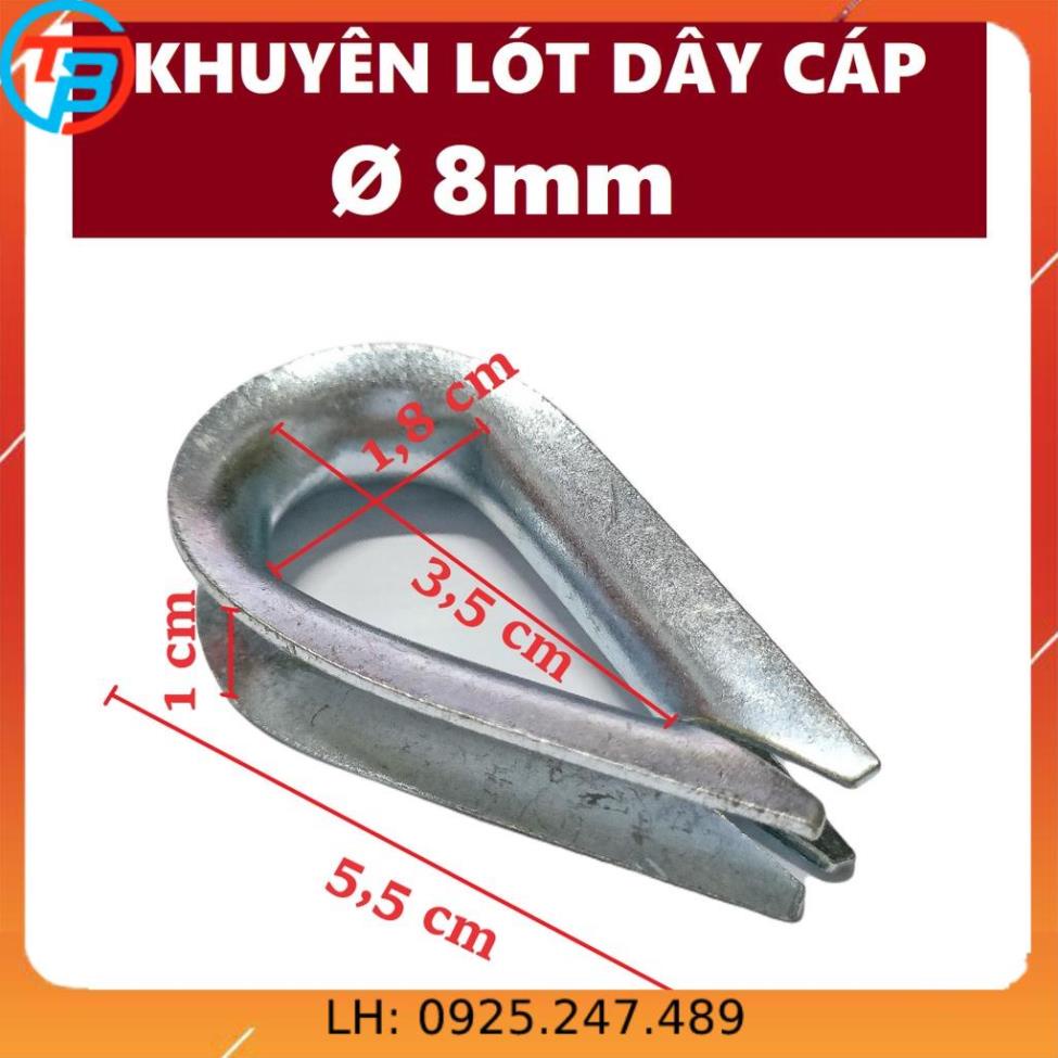 Lót cáp – Khuyên lót cáp – Bẹn lót cáp [ Phi 8mm ] CÁP THÉP Thái Bình VinàN