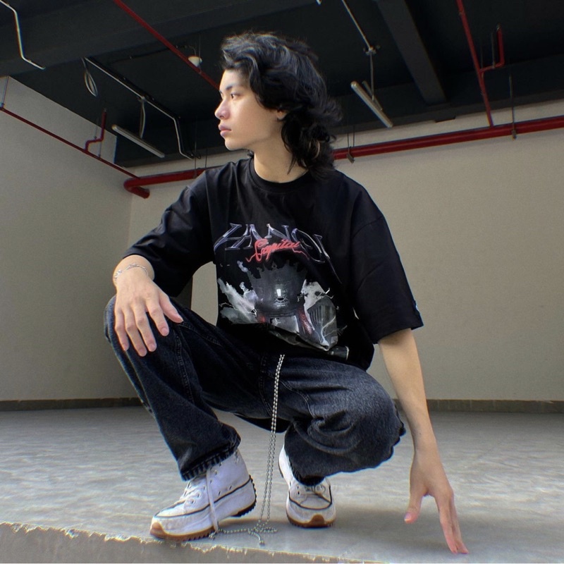 Áo thun Hades hanoi SPIRIT BLACK nam nữ áo thun tay lỡ hades hà nội Full tag | BigBuy360 - bigbuy360.vn