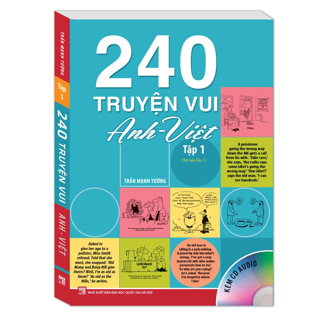 Sách - 240 chuyện vui Anh - Việt Tập 1 (tái bản-kèm cd)