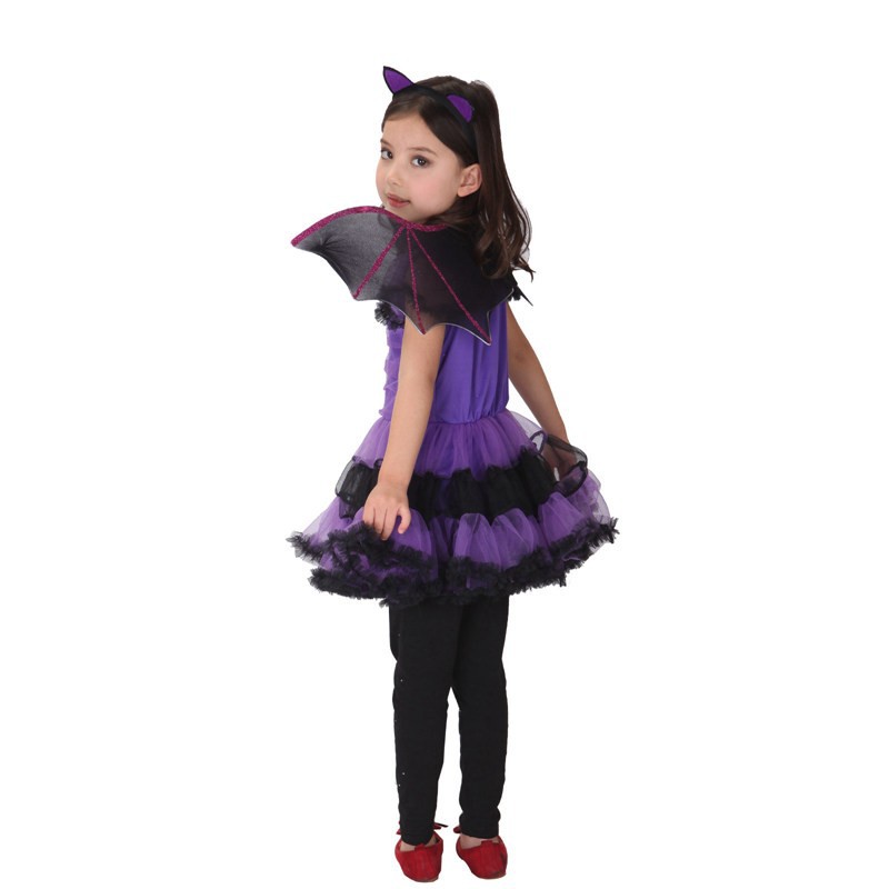 Váy người Dơi - Trang Phục Hóa Trang Halloween ( Purple Bat Girl )