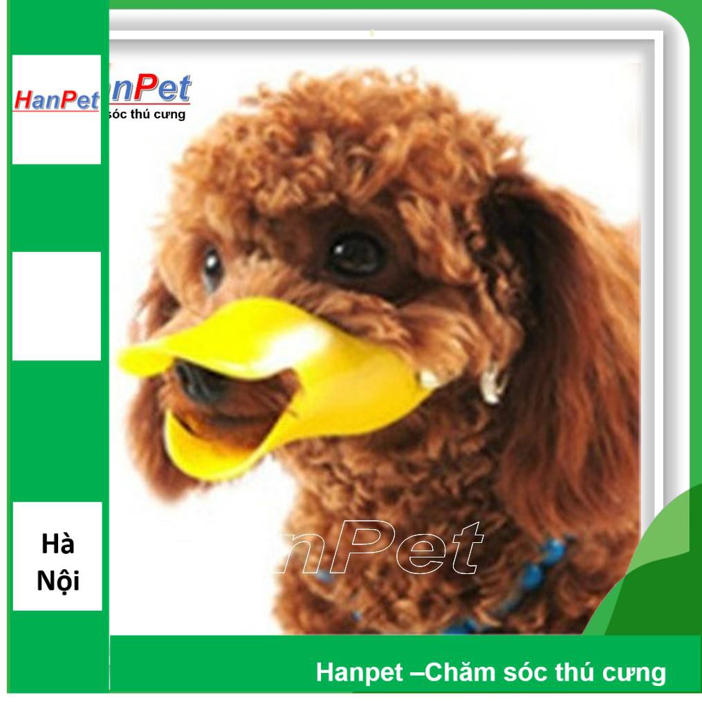 Rọ mõm chó hình mỏ vịt - nhựa cao cấp - (3 size - màu ngẫu nhiên)
