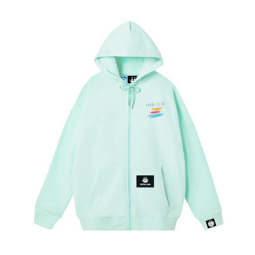 HOODEI ZIP PAINTED -ÁO HOODEI NỈ -ÁO KHOÁC ZIP DAY KÉO LOCAL BRAND
