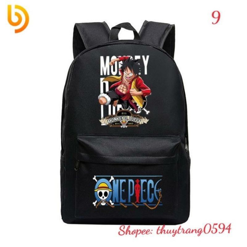 SIÊU RẺ - Balo Đi Học One Piece Mũ Rơm ( Luffy,Ace, Zoro, Law, Râu Trắng,...)  / có size trẻ em