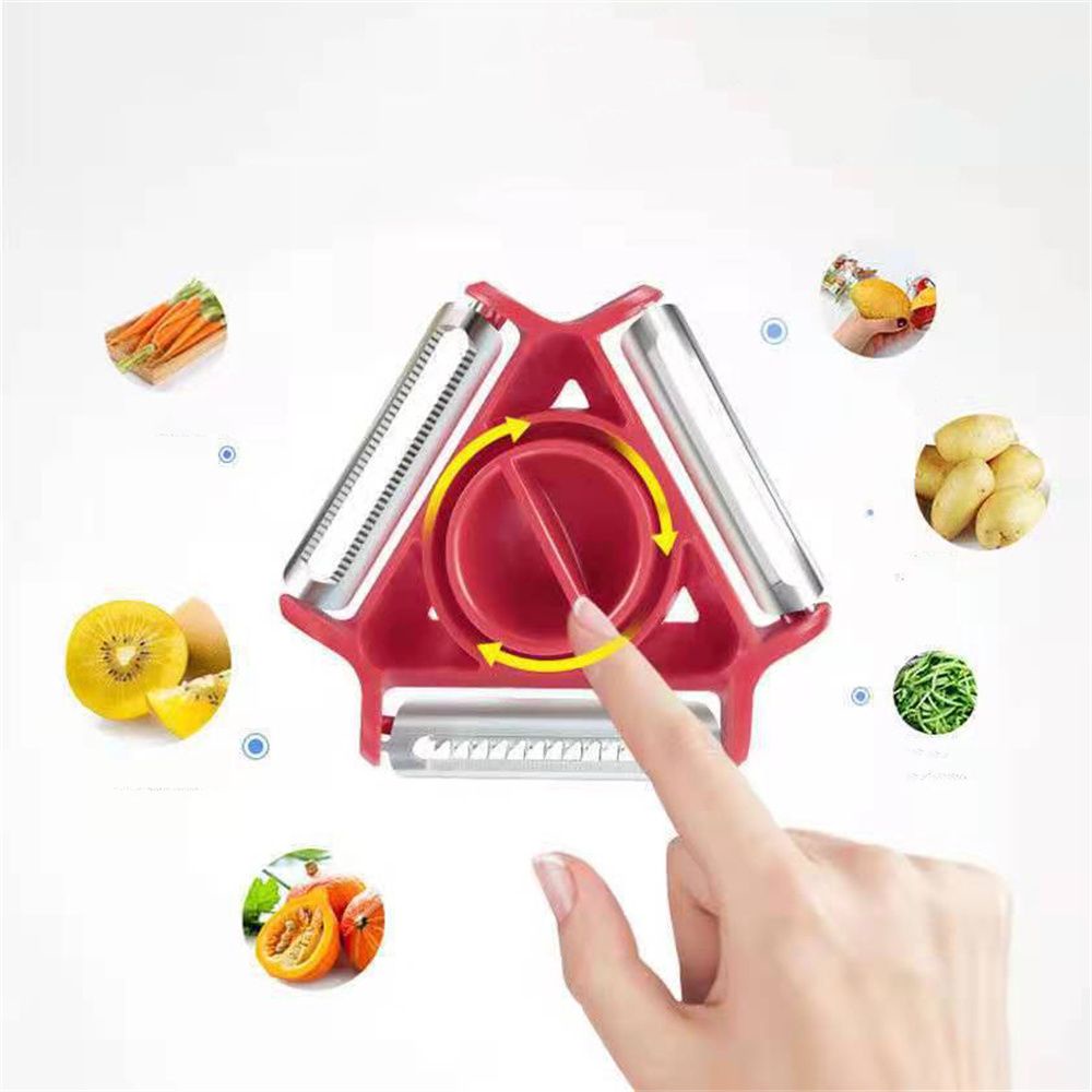 Dụng Cụ Bào Rau Củ Quả Đa Năng 3 Trong 1 Bằng Thép Không Gỉ