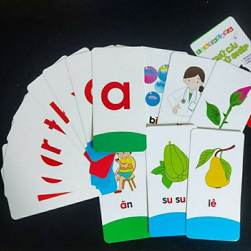 Sách - Flashcard thẻ chữ cái và chữ ghép đánh vần tiếng việt