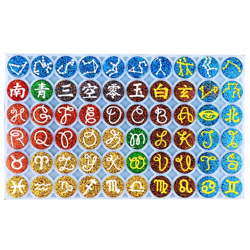 Khuôn Silicone Làm Khuy Măng Sét Hình Cung Hoàng Đạo