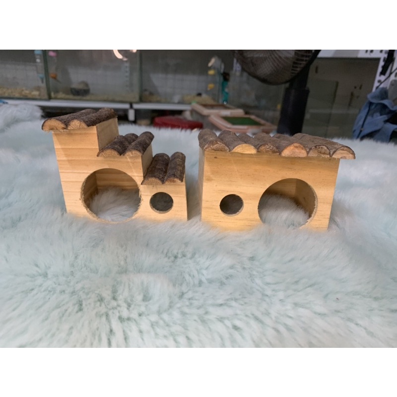 Nhà gỗ tự nhiên đáng yêu cho pet nhỏ