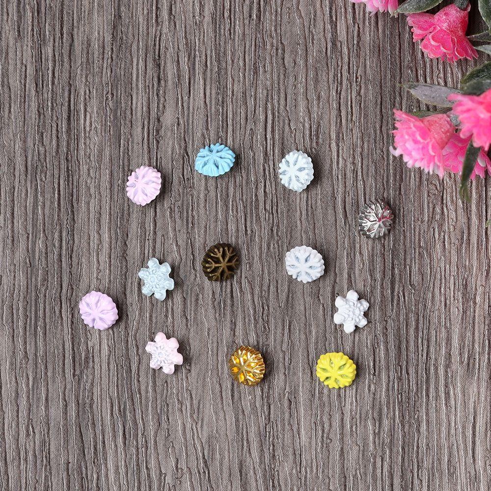 BEBETTERM Set 20 Nút Kim Loại 5mm Hình Bông Tuyết Trang Trí Thắt Lưng / Giày